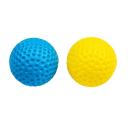 Imagen que muestra el producto Pelota Golf Para Mascotas. Pelota de golf para mascotas. Material: Plástico Color: Amarillo, azul Disponible: Razas pequeñas.