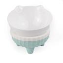 Imagen secundaria del producto Comedero Elevado Gatito Para Mascotas. Comedero elevado, cuenta con base removible y recipiente en forma de gato con inclinación de 15°. Material: Melamina Color: Verde, rosado, gris Disponible: Razas pequeñas