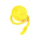 Imagen secundaria del producto Pelota De Estambre Para Mascotas. Bola de estambre multicolor, cuenta con cuerdita ideal para colgar o para brindar un mejor agarre a tu mascota. Material: Poliéster Color: Morado, rosado, negro, amarillo Disponible: Razas pequeñas.