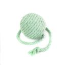 Imagen secundaria del producto Pelota De Estambre Para Mascotas. Bola de estambre multicolor, cuenta con cuerdita ideal para colgar o para brindar un mejor agarre a tu mascota. Material: Poliéster Color: Morado, rosado, negro, amarillo Disponible: Razas pequeñas.