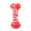 Imagen que muestra el producto Juguete Hueso Con Sonido Interno Para Mascotas. Juguete hueso, cuenta con sonido interno. Material: Plástico                                                                                                                                                                 Color: Azul, rojo, verde, naranja                                                                                                                                                                            Disponible: Razas medianas y grandes