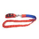 Imagen secundaria del producto Correa Para Trotar Con Mascota. Correa para salir a trotar, cuenta con correa resortada, broche de seguridad, tejido reflectivo y hebillas para ajustar a la medida. Material: Poliéster Color: Azul con gris, azul con verde, azul con naranja, negro con rojo, azul con rojo, naranja con verde. Disponible: Razas medianas.