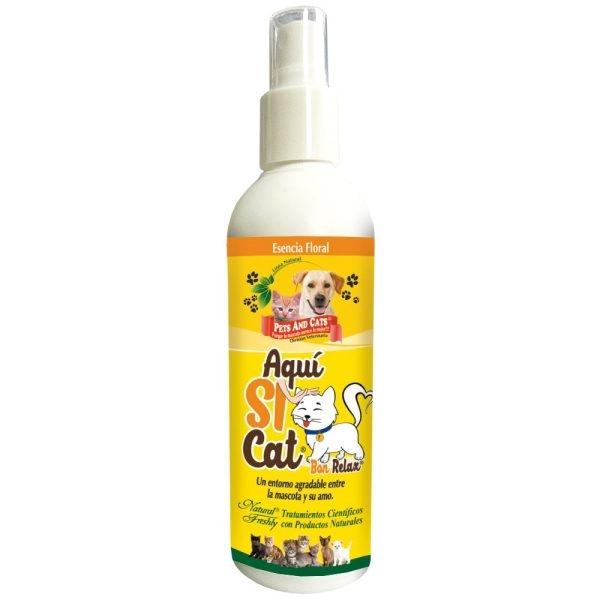 Imagen que muestra el producto Aqui Si Cat Natural Freshly 240 Ml. AQUI SI CAT Natural Freshly permite a su mascota sentirse en un entorno tranquilo y relajado para acercarse a lugares deseados y fortaleciendo el vinculo con su amo. Presentación: Frasco x 240 ml   Disponible: Para gatos de todas las razas y edades.