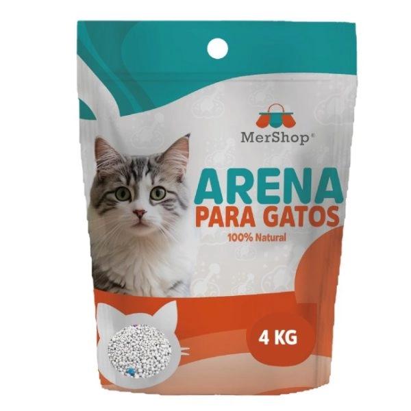 Imagen que muestra el producto Arena Para Gatos Marca Carbón Activado. Arena para gatos en presentación de 4 Kg, 8 kg, 20 kg con carbón activado inoloro.  Bajo en polvo   – Grumo duro y de rápida absorción – Control de olores.