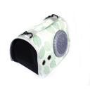 Imagen secundaria del producto Bolso Estampado Con Cupula Para Mascotas. Transportin para mascotas, cuenta con malla de ventilación en los costados, rejilla y cupula intercambiables. Material: Poliéster, plástico Estampado: Disponible: Razas pequeñas.