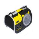 Imagen secundaria del producto Bolso Estampado Con Cupula Para Mascotas. Transportin para mascotas, cuenta con malla de ventilación en los costados, rejilla y cupula intercambiables. Material: Poliéster, plástico Estampado: Disponible: Razas pequeñas.