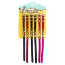 Imagen que muestra el producto Collar Con Taches Para Mascotas. Collar con taches, cuenta con 5 puntos para ajustar a la medida, pieza decorativa “LOVE” y anillo tipo D para fijar la correa.  Material: Cuerina, metal   Color: Rojo, rosado, morado, negro                                                              Disponible: Razas pequeñas. Medidas: Largo 37.5 cm * Ancho1.5cm