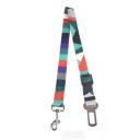 Imagen secundaria del producto Correa De Seguridad Para Mascotas. Correa estampada para ajustar al broche del carro. Material: Poliéster Color/Estampado: Rosado, rosado con negro, multicolor rayas. verde con azul. Disponible: Medianas y grandes.
