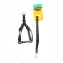 Imagen secundaria del producto Arnés Con Correa Plana  Para Mascotas Talla M. Arnés con correa, cuenta con tejido reflectivo, hebillas ajustables, broche de seguridad y anillos tipo D para fijar la correa. Material: Poliéster, metal                                                                                                                                Color: Negro, rosado, azul, rojo     Disponible: Razas pequeñas Medidas: TALLA M CUELLO  40-53 CM TORSO MIN-MAX 56-58 PESO MAXIMO – APROX 11-23 KG, TRAILLA 1,20 CM