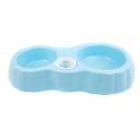 Imagen secundaria del producto Comedero Y Bebedero De Corazon  Para Mascotas. Comedero para mascotas que adopta la forma de un corazón, contando con dos recipientes para agua y comida. Trae botella para enroscar. Material: Plástico   Color: Rosado, verde, azul                                                                                   Disponible: Razas pequeñas. Medidas: Largo 28 cm * Ancho Alto 12 cm