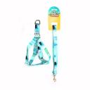 Imagen secundaria del producto Arnés Estampado Con Correa Plana  Talla L. Arnés con correa estampado, cuenta con hebilla para ajustar, broche de seguridad y anillo tipo D para fijar la correa.  Material: Poliéster, metal                                                                                                                                Estampado: Militar azul, militar rojo, militar morado, azul, rosado                                                                                                                  Disponible: Razas medianas Medidas: TALLA L CUELLO 46-66 CM TORSO MIN-MAX 61-76 CM PESO MAXIMO APROX 23-36 KG, TRAILLA 1,20 CM