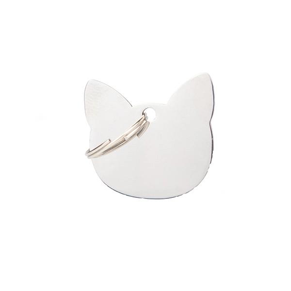 Imagen que muestra el producto Placa De Identificación Gato. Placa de identificación diseño de gato. Material: Metal Color: Disponible en la foto Disponible: Razas pequeñas y medianas.