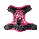 Imagen que muestra el producto Pechera Con Broches Traseros Para Mascotas. Pechera anti-tirones, cuenta con hebillas ajustables, broches de seguridad, tejido reflectivo y anillo tipo D en la parte superior e inferior para fijar la correa. Material: Poliéster, metal                                                                                            Color/Estampado: Rosado, negro, rosado militar, Marvel                                                                 Disponible: Razas pequeñas,medianas y grandes