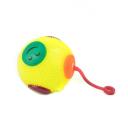 Imagen secundaria del producto Juguete Emojis Para Mascotas. Pelota con estampados de emojis, cuenta con cuerda, sonido y luz led interna. Material: Plástico Color: Amarillo, naranja, verde, rosado Disponible: Razas pequeñas y medianas.