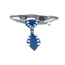 Imagen secundaria del producto Corbata De Mascotas. Corbata estampada con cascabel, cuenta con hebilla ajustable y broche de seguridad. Material: Poliéster Color/estampado: Rosado puntos, rojo puntos, azul oscuro, lila sushi, azul con amarillo, blanco rosas, negro cuadros, multicolor rayas, verde aguamarina, Negro cebra, azul cuadros. Disponible: Razas pequeñas