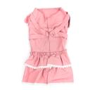 Imagen secundaria del producto Vestido Con Anillos Tipo D Mascotas. Vestido para mascotas, cuenta con velcro y anillos tipo D para fijar la correa. Material: Poliéster Color: Rojo, rosado, azul Disponible: Razas pequeñas