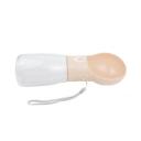 Imagen secundaria del producto Bebedero Para Mascotas. Bebedero portatil que matiene el agua fresca y limpia. Cuenta con interruptor que al ser oprimido ira expulsando el agua y cordón de tela para mejorar su transporte. Material: plástico  Color: Salmón, gris, azul   Disponible: Razas pequeñas Medidas: Largo 27cm*Ancho 10cm