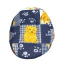 Imagen secundaria del producto Set De Camas Para Mascotas. Set x 10 camas con estampado. Material: Poliéster. Color/ Estampado: Azul gatitos, celeste perritos, vinotinto perritos, negro perros, rayas perritos, azul perritos, azul oscuro huellas, rojo perros, rojo huesitos. Disponible: Razas pequeñas y medianas