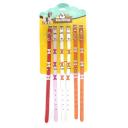 Imagen que muestra el producto Collar Con Accesorios Para Mascotas. Collar con piezas decorativas en forma de hueso, cuenta con 5 puntos para ajustar a la medida y anillo tipo D para fijar la correa. Material: Cuerina, metal    Color: Rojo, rosado, blanco, naranja                                                                  Disponible: Razas pequeñas. Medidas:  Largo 37.5 cm * Ancho1.5cm