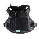 Imagen secundaria del producto Pechera Anti-Tirones Militar Para Mascotas. Pechera anti-tirones, cuenta con hebillas ajustables, broches de seguridad, velcro para personalizar y anillo tipo D en la parte superior e inferior para fijar la correa. Material: Poliéster, metal Color: verde militar, azul militar, verde, beige Disponible: Razas medianas y grandes. Medidas: TALLA S GRANDE 46-57 CM  TALLA M GRANDE: 46 -72 CM  TALLA L GRANDE: 54- 78 CM TALLA XL GRANDE 68 – 94 CM TALLA XXL GRANDE: 82-104 CM