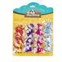 Imagen que muestra el producto Bleaster Moños Con Pinza. Estiliza a tus mascotas con estos hermosos clip de moño. Cuenta con gancho de metal. Material: Tela, metal                                                                                               Presentación: 12 UND                                                                       Disponible: Razas medianas y grandes de pelaje largo.