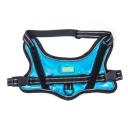 Imagen secundaria del producto Pechera Tornasol Para Mascotas. Pechera con acabado tipo tornasol, cuenta con tejido reflectivo en la cintilla al rededor del arnés, anillo tipo D para acomodar la correa y hebillas de seguridad a los costados. Material: Poliéster, metal Color:  Rojo, negro, azul, verde, amarillo, rosado, plateado. Disponible: Razas pequeñas, medianas y grandes. Medidas: TALLA S: CUELLO 30-41 CM TORSO MIN-MAX 41-53 CM PESO MAXIMO – APROX 5-11 KG  TALLA M: CUELLO  40-53 CM TORSO MIN-MAX 56-58 PESO MAXIMO – APROX 11-23 KG TALLA L: CUELLO 46-66 CM TORSO MIN-MAX 61-76 CM PESO MAXIMO APROX 23-36 KG TALLA XL: CUELLO 70-81 CM TORSO  MIN-MAX 70-82 CM PESO MAXIMO – APROX 36-50 KG