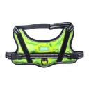 Imagen secundaria del producto Pechera Tornasol Para Mascotas. Pechera con acabado tipo tornasol, cuenta con tejido reflectivo en la cintilla al rededor del arnés, anillo tipo D para acomodar la correa y hebillas de seguridad a los costados. Material: Poliéster, metal Color:  Rojo, negro, azul, verde, amarillo, rosado, plateado. Disponible: Razas pequeñas, medianas y grandes. Medidas: TALLA S: CUELLO 30-41 CM TORSO MIN-MAX 41-53 CM PESO MAXIMO – APROX 5-11 KG  TALLA M: CUELLO  40-53 CM TORSO MIN-MAX 56-58 PESO MAXIMO – APROX 11-23 KG TALLA L: CUELLO 46-66 CM TORSO MIN-MAX 61-76 CM PESO MAXIMO APROX 23-36 KG TALLA XL: CUELLO 70-81 CM TORSO  MIN-MAX 70-82 CM PESO MAXIMO – APROX 36-50 KG