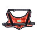 Imagen secundaria del producto Pechera Tornasol Para Mascotas. Pechera con acabado tipo tornasol, cuenta con tejido reflectivo en la cintilla al rededor del arnés, anillo tipo D para acomodar la correa y hebillas de seguridad a los costados. Material: Poliéster, metal Color:  Rojo, negro, azul, verde, amarillo, rosado, plateado. Disponible: Razas pequeñas, medianas y grandes. Medidas: TALLA S: CUELLO 30-41 CM TORSO MIN-MAX 41-53 CM PESO MAXIMO – APROX 5-11 KG  TALLA M: CUELLO  40-53 CM TORSO MIN-MAX 56-58 PESO MAXIMO – APROX 11-23 KG TALLA L: CUELLO 46-66 CM TORSO MIN-MAX 61-76 CM PESO MAXIMO APROX 23-36 KG TALLA XL: CUELLO 70-81 CM TORSO  MIN-MAX 70-82 CM PESO MAXIMO – APROX 36-50 KG