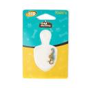 Imagen que muestra el producto Dije De Collar Para Mascotas. Colgante de mostacho con gancho de seguridad. Material: Metal                                                                    Color: Azul, naranja, amarillo, blanco                                                                        Disponible: Razas pequeñas.