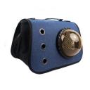 Imagen secundaria del producto Bolso Con Cupula Para Mascotas. Transportin para mascotas, cuenta con anillos de ventilación, mallas laterales, rejilla y cupula para intercambiar, mango ergonómico y correa para facilitar su transporte. Material:  Mezclilla, plástico                                                                                                                                               Color: Café, gris, azul, fucsia                                                                                                                                                                        Disponible: Razas pequeñas de hasta 10Kg