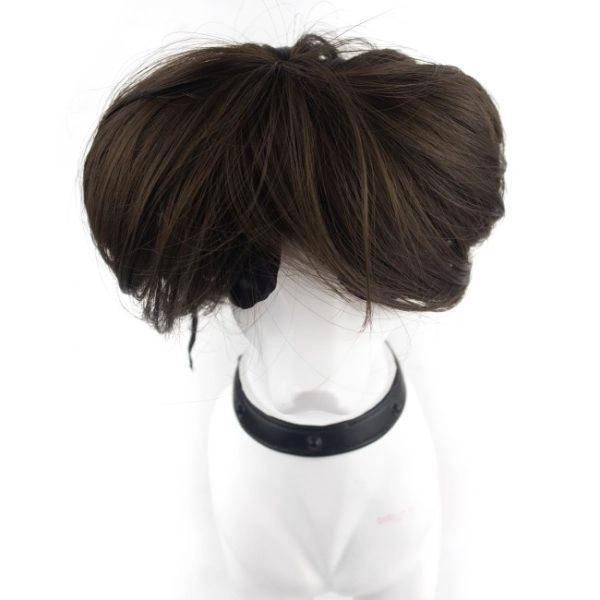 Imagen que muestra el producto Cabello Falso Café Para Mascotas. Peluca para mascotas corte Bob con flequillo. Material: Cabello sintético                                                                                                                                                                                                          Color: Café                                                                                                                                                                                                              Disponible: Razas pequeñas y medianas.