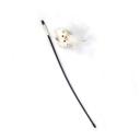 Imagen secundaria del producto Caña Gato Para Mascotas. Caña para mascotas con juguete de felpa. Material: Poliéster, plástico, plumas  Color: Rosado, blanco, amarilo  Disponible: Razas pequeñas