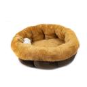 Imagen secundaria del producto Cama Con Bolitas De Felpa Para Mascotas. Cama para mascotas redonda con cubierta de felpa suave y base de tela rigida, cuenta con bolitas de felpa decorativas. Cómoda y resistente. Material: Poliéster y sintético                                                   Color: Azul, negro, café                                                                      Disponible: Razas pequeñas