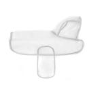Imagen secundaria del producto Capa Impermeable Para Mascotas. Capa impermeable para mascotas con botones para abrochar, cuenta con orificio para sacar la correa. Material: Plastico. Color: Azul, rosado, blanco. Disponible: Razas grandes
