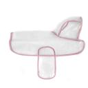 Imagen secundaria del producto Capa Impermeable Para Mascotas. Capa impermeable para mascotas con botones para abrochar, cuenta con orificio para sacar la correa. Material: Plastico. Color: Azul, rosado, blanco. Disponible: Razas grandes