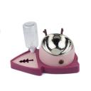 Imagen secundaria del producto Comedero Reno Con Botella Para Mascotas. Comedero con diseño de reno, cuenta con cuenco extraíble y botella dispensadora de agua. Material: Plástico, acero inóxidable                                                                                                       Color: Verde, rosado, amarillo                                                                                                       Disponible: Razas pequeñas.