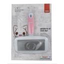 Imagen secundaria del producto Cepillo  Cuadrado Para Mascotas. Cepillo de cabeza cuadrada, cuenta con cerdas de metal, mango antideslizante y peinilla pequeña. Material: plástico, metal Color: Azul, rosado, fucsia Disponible: Razas pequeñas con pelaje largo. Medidas : Largo 17cm*13cm*8cm