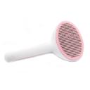 Imagen secundaria del producto Cepillo Cabezal Ovalado Para Mascotas. Cepillo con cerdas de metal, mango antideslizante y botón trasero para expulsar el pelo.  Material: Metal, plástico                                                                                                 Color: Gris, azul, rosado                                                                                                          Disponible: Razas pequeñas y medianas con pelaje largo.