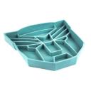 Imagen secundaria del producto Tapete Comedero Antirreflujo Transformer. Tapete de lamer para mascotas, cuenta con ventosas para pegar en superficies planas. Ideal para una alimentación mas lenta. Material: Silicona Color: Verde, azul, curuba, morado Disponible: Razas medianas y grandes.