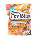 Imagen que muestra el producto Churu Fun Bites Dog Treat. Suplemento alimenticio para suministrar a perros de todas las razas y tamaños. Churu en trozos x 6 paquetes de 132g. ngredientes: Agua, pollo y/o atún, almidón de tapioca, clara de huevo seca, extracto de levadura, suplemento de vitamnina E, extracto de té verde Color: Verde, naranja, azul Disponible: Razas pequeñas, medianas y grandes