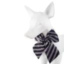 Imagen que muestra el producto Corbatin Para Mascotas. Corbatin estampado para mascotas, cuenta con broches de seguridad.  Material: Poliéster Color/estampado: Azul huesos, negro huellas, rojo tipo tartán, rojo con azul, multicolor cuadros. Disponible: Razas medianas y grandes.