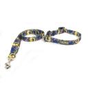 Imagen secundaria del producto Collar Con Correa Plana Para Mascotas. Collar con correa estampado, cuenta con hebilla ajustable, broche de seguridad y anillo tipo D para fijar la correa. Material: Poliéster, metal Color/Estampado: Paw Patrol, Wonder Woman, Marvel, Perritos. Disponible: Razas pequeñas, medianas y grandes.