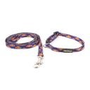 Imagen secundaria del producto Collar Con Correa Superhéroes Para Mascotas. Collar con correa estampado, cuenta con hebilla ajustable, broche de seguridad y anillo tipo D para fijar la correa. Material: Poliéster, metal Estampado: Superman, Spiderman, Capitan América, Batman. Disponible: Razas pequeña, medianas y grandes