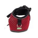 Imagen secundaria del producto Pechera Con Tejido Reflectivo Para Mascotas. Pechera con bordes reflectivos, cuenta velcro ajustable, broche de seguridad y anillo tipo D para fijar la correa. Material: Poliéster, metal Color: Rojo, rosado, morado, azul Disponible: Razas pequeñas Medidas: TALLA XS: CUELLO 23-33 CM TORSO MIN-MAX 30-45 CM PESO MAXIMO – APROX 2-5 KG TALLA L: CUELLO 46-66 CM TORSO MIN-MAX 61-76 CM PESO MAXIMO APROX 23-36 KG TALLA XL: CUELLO 70-81 CM TORSO MIN-MAX 70-82 CM PESO MAXIMO – APROX 36-50 KG