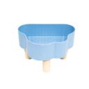 Imagen que muestra el producto Comedero Nube Elevado. Comedero elevado desarmable con diseño de nube. Material: Plástico Color: Rosado, azul Disponible: Razas pequeñas