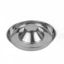 Imagen que muestra el producto Comedero Para Mascotas. Comedero para mascotas de alimentación lenta, cuenta con centro elevado que asegura que el cachorro no entre ni se pueda sentar en el cuenco. Perfecto para adaptarse a varias mascotas. Material: Acero inóxidable Color: Plateado Disponible: Razas pequeñas, medianas.