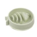 Imagen secundaria del producto Comedero Plateado Tradicional. Comedero antirreflujo con diseño de pescado. Cuenta con antideslizantes. Material: ABS  Color: Rosado, verde, azul                                                                                                        Disponible: Razas pequeñas y medianas.