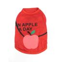 Imagen que muestra el producto Esqueleto Apple Day Para Mascotas. Camisilla estampada para mascotas. Material: Poliéster Color: Rosado, rojo Disponible: Razas pequeñas