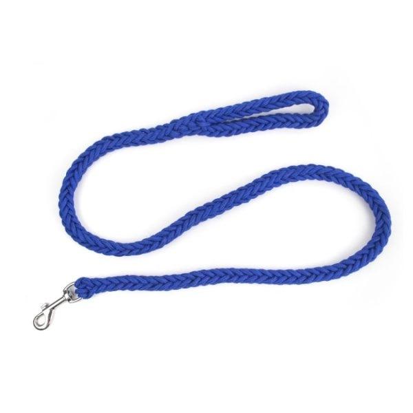 Imagen que muestra el producto Correa Trenzada Para Mascotas. Correa trenzada para mascotas. Material: Poliéster, metal Color: Rojo, negro, azul, azul con negro, rojo con negro, rojo con azul. Disponible: Razas medianas y grandes