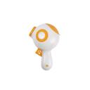 Imagen que muestra el producto Juguete Lanza Snacks Para Mascotas. Juguete lanza snacks con función de laser, cuenta con compartimento en la parte superior para agregar croquetas y botón inferior para accionar el laser. Utilice 3 pilas de botón “LR44”. Material: Plástico Color: Blanco con amarillo, verde con morado, rosa. Disponible: Razas pequeñas, medianas y grandes.